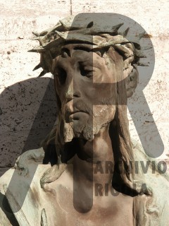 Rigola Scultori Monumenti Funerari Bronzo Cristo Viso