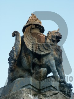 Seregno Cimitero Grifoni Bronzo Rigola